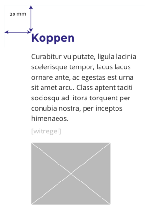 Afstand tussen elementen